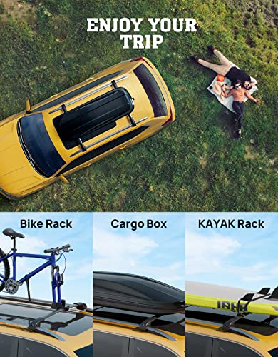 HmmtyRack Lockable Car Roof Rack Cross Bars Compatible with Volkswagen VW Atlas 2017-2024,Aluminum Crossbars for Roof Rack Cargo Carrier Bag Kayak Canoe Bike,VW Atlas Accessories