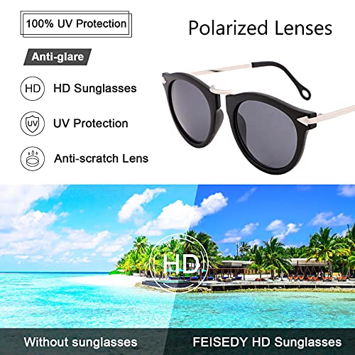 FEISEDY Vintage Arrow Design Women Sunglasses Metal Frame Polycarbonate Lenses B1101 B2427