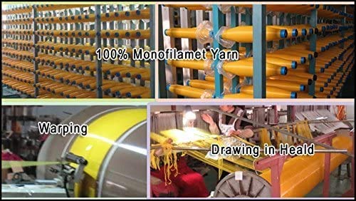 3 Yards 1.27 Meters Silk Screen Printing Fabric Mesh Screen Printing Mesh Wide High Tension Mesh Making Ink Supplies 110 Mesh（43T）