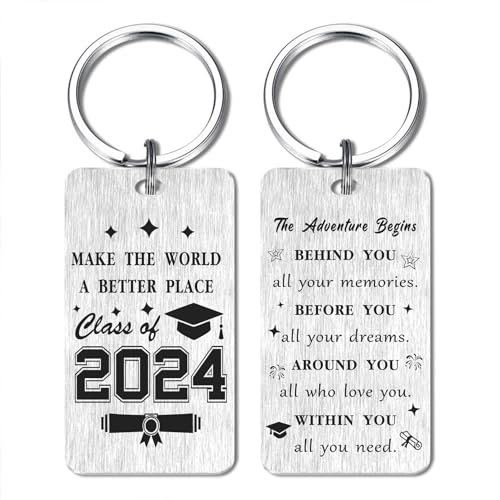 Gezxin Funny Graduation Keychain- Graduate Gifts for Seniors Students Masters Nurses Students College High Student Graduation Gifts