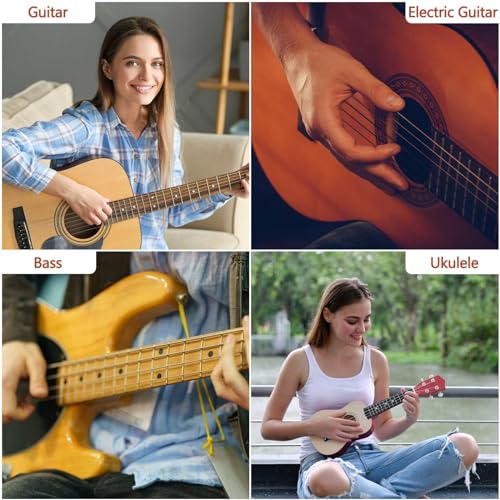 Augshy Guitar Picks, 150 Pack Premium Celluloid Guitar Pick Variety Pack Includes Thin, Medium & Heavy Gauges for Electric Guitar, Acoustic Guitar, Bass（0.46 0.71 0.96mm)