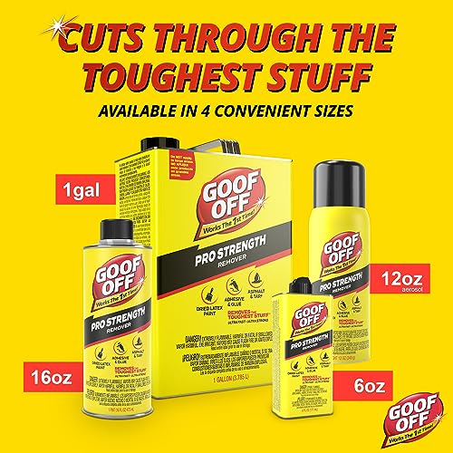 Goof Off FG658 Professional Strength Remover, Aerosol 12-Ounce