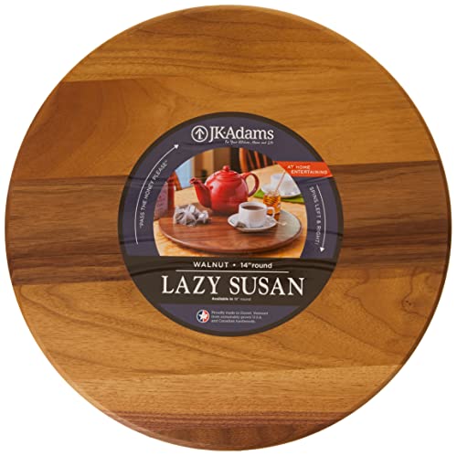 J.K. Adams JK Adams Walnut 14" Wood Lazy Susan