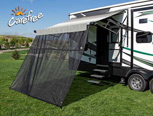 CAREFREE 701007ACD Black 10' x 7' Drop RV Awning EZ ZipBlocker