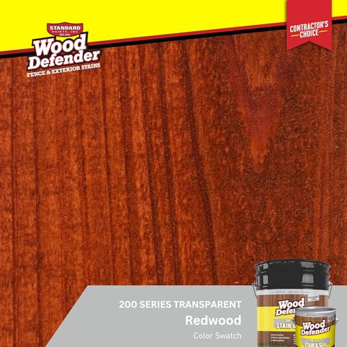 Wood Defender 200 Series Redwood Transparent Stain & Sealer 5-Gallon