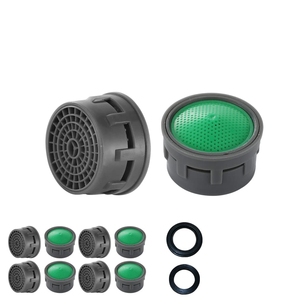 JQK Faucet Areator, 4.75 GPM Insert Faucet Aerators Replacement Parts Bathroom 10 Pack, FAG-P10