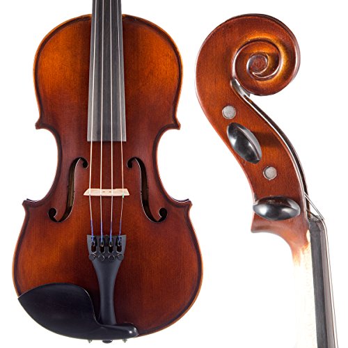 Bunnel Pupil Violin Outfit 1/2 Size Clearance By Kennedy Violins - Carrying Case and Accessories Included - Solid Maple Wood and Ebony Fittings RB300