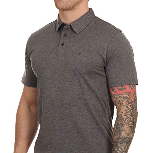 Volcom mens Wowzer Modern Fit Polo , STEALTH , Small