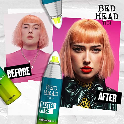 TIGI Bed Head Masterpiece Shiny Hairspray for Strong Hold Travel Size 2.4 oz (Pack of 3)
