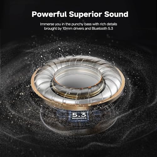 CXK Neckband Bluetooth Headphones, Bluetooth 5.3 Wireless Headphones 80Hrs Extra Long Playtime Stereo Bass in-Ear Headsets with Mic, IPX6 Waterproof Earbuds, Neckband Earphones for Sport, Business