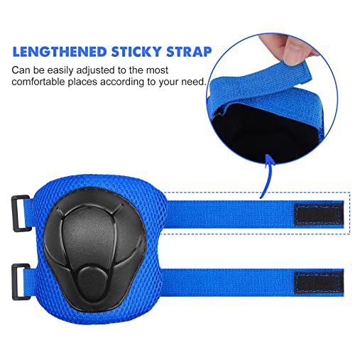 SAMIT Knee Pads for Kids 3-8 Years Boys Girls Protective Gear Set Toddler Knee and Elbow Pads with Wrist Guards 6 in 1 Safety Gear Set for Skating Cycling Bike Rollerblading Scooter Roller Skates