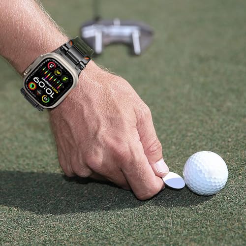 FULLIFE Designed for Apple Watch Band Apple Watch Ultra 2/Ultra 49mm for Men, Silicone Rubber Bands with Metal Connector for Apple Watch Series 10 46mm, 9/8/7 45mm, SE2/SE 6/5/4 44mm, 3/2/1 42mm