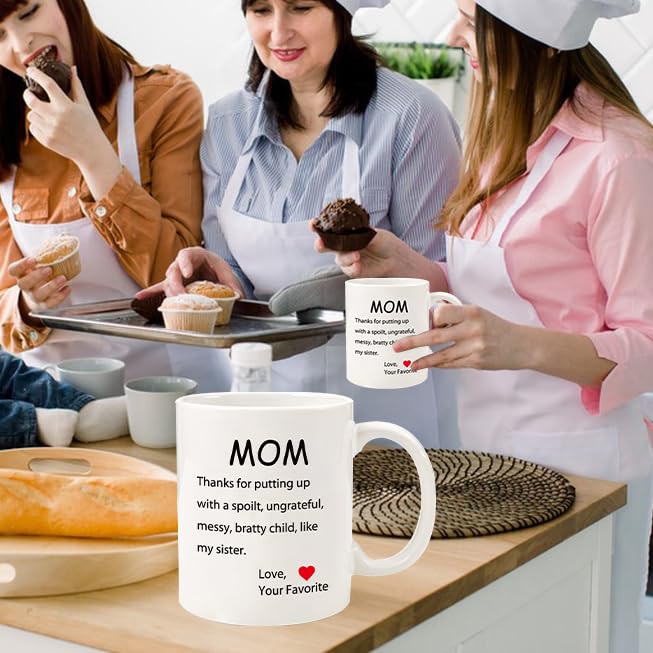 AMRIU Gifts for Mom from Daughter Son - Mothers Day Gifts, Mom Birthday Gifts from Daughter, Mom Gifts, Birthday Gifts for Mom, Presents for Mom, 11oz Funny Mom Mug Gifts