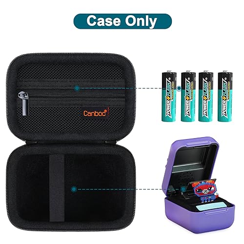 Canboc Hard Carrying Case Compatible with Bitzee Interactive Toy Digital Pet and Case with 15 Animals Inside, Virtual Electronic Pets Kids Toys Storage Bag, Black (Case Only)