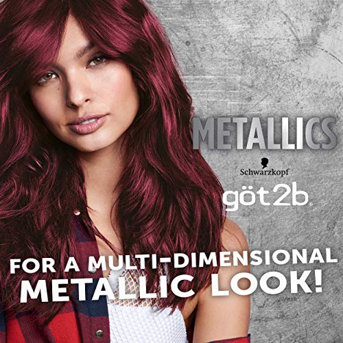 Got2b Metallics Permanent Hair Color, M68 Dark Ruby