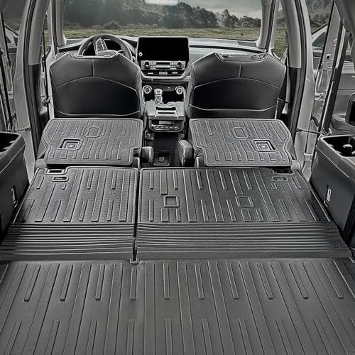 HOUCLEMIC Kick Mats for Grand Highlander Accessories, 2nd Row All-Weather TPE Seat Back Covers Backrest Mats for 2025 2024 Grand Highlander Accessories (7 Seater Captain Chairs Only)