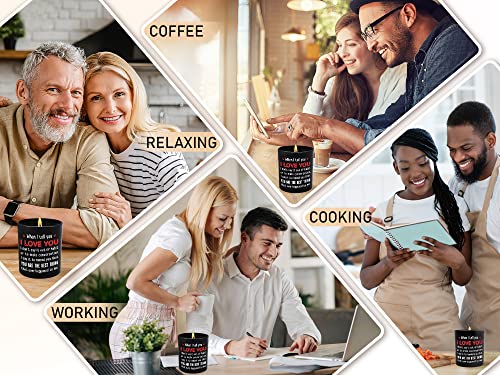 TEEZWONDER Anniversary Wedding Gifts for Men, Women, Couple, Christmas, Valentines Day, Birthday Gifts for Her, Him, Boyfriend, Girlfriend, Husband, Wife, Vanilla Lavender Scented Candle 10oz