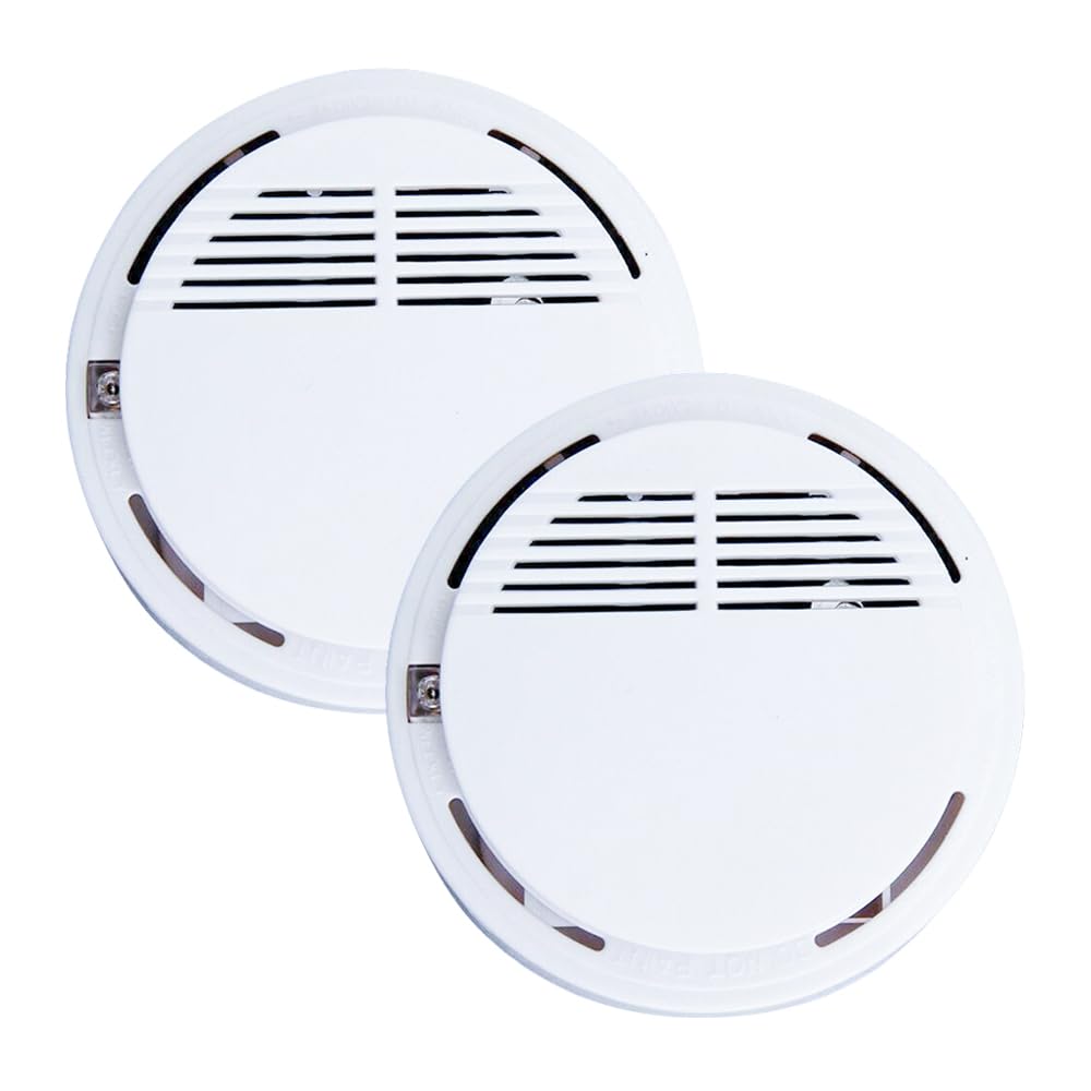 Smoke alarm-detectors are used in household kitchens or offices to detect gas alarms (2-pack)