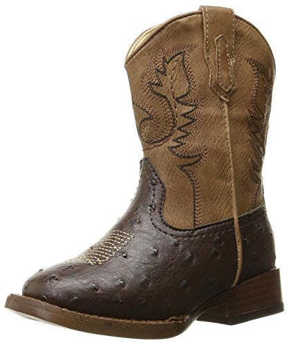 Roper Toddlers Cowboy Cool Boot, Brown, 5