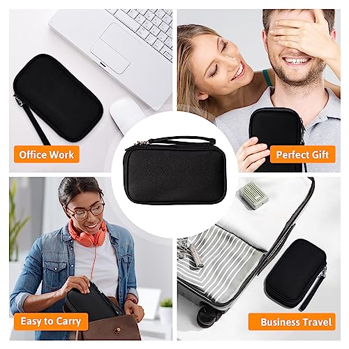 OrgaWise Electronic Organizer Small Electronic Accessories Travel Waterproof Cable Organizer Bag Pouch Double Layers Cord Organizer Case for USB, Charger, Hard Drive, Earphone, Fits Travel, Home, Gift