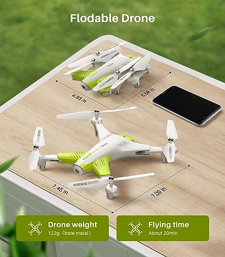 SYMA Drone with Camera 1080P FPV,Optical Flow Positioning,Tap Fly,Altitude Hold,Headless Mode,3D Flips,40mins Flying UFO X300 Remote Control Quadcopter Gift for Kids Beginners