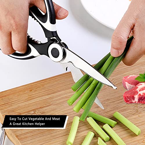 Kitchen Shears, Kitory Premium Heavy Duty Shears Ultra Sharp Stainless Steel Multi-function Kitchen Scissors for Chicken/Poultry/Fish/Meat/Vegetables/Herbs/BBQ