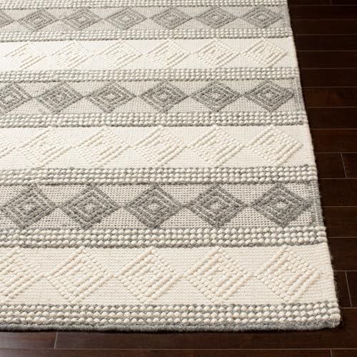 Mark&Day Wool Rugs, 9x12 Colville Cottage White Area Rug, White Carpet for Living Room, Bedroom or Kitchen (9' x 12')
