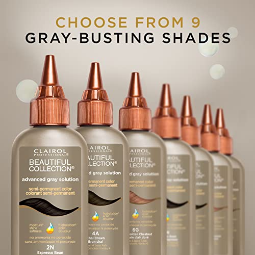 Clairol Professional Beautiful Advanced Gray Solutions 2a Rich Dark Brown, 3 oz