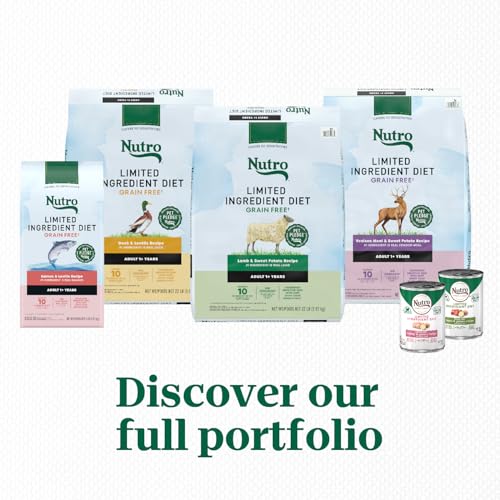 NUTRO Limited Ingredient Diet Adult Dry Dog Food Lamb & Sweet Potato Dog Kibble, 22 lb. Bag