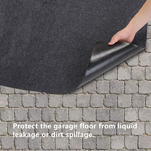 Sszhen Garage Floor Protection Mat，Reusable, Washable, Indoor Parking Mat-Premium Absorbent Oil Pad Contains Liquid (14'7" x 5'9")