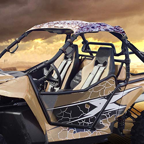 Goldfire Soft Top for Can Am X3 Soft Roof Top for Sunshade Compatible with UTV All 2 Doors Models Can-Am Maverick X3 2-Seater UTV Roof Accessories 2017-2024 All Models (Black Piping)