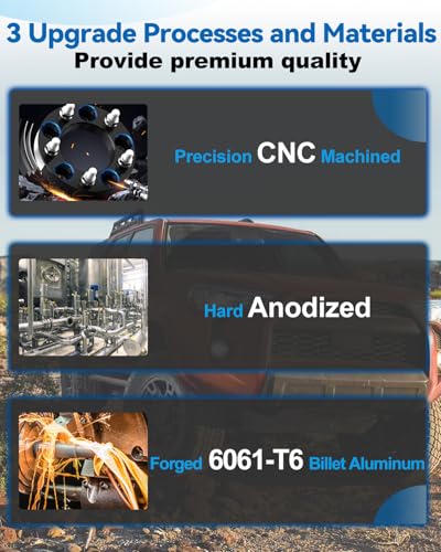 EZISOE 5x4.5 to 5x4.75 Wheel Adapters, 1inch 5x114.3mm to 5x120.65mm Wheel Adapter 73mm Hub Bore with 1/2-20 Thread Pitch