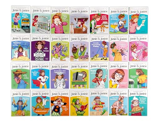 Junie B. Jones Books in a Bus 28-Book Boxed Set: The Complete Collection: Books 1-28