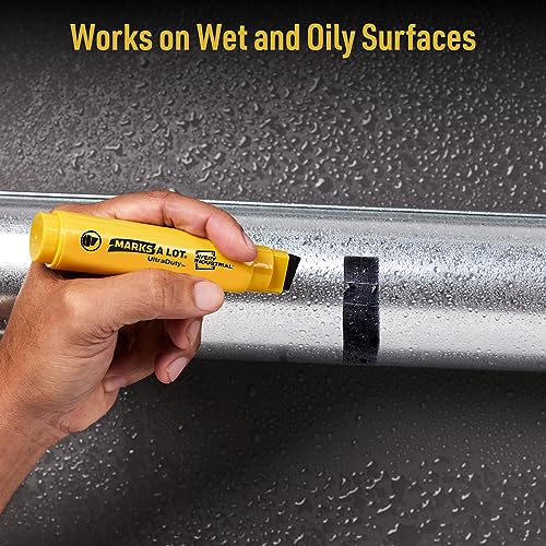 Avery Marks A Lot UltraDuty Permanent Markers, XL Wide 18mm Chisel Tip, Water Resistant, 1 Black Industrial Marker (29865)