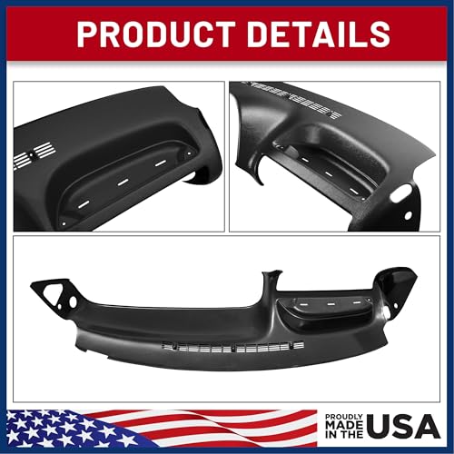 DashSkin Molded Dash Cover Compatible with 95-96 GM SUVs and Pickups in Black - Made in The USA