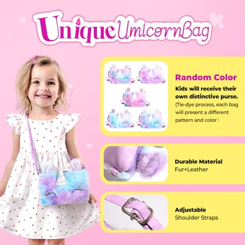 ULOVEME Kids Real Makeup Kit for Little Girls - Real, Non Toxic, Washable Make Up Toy - Umicorn Toys Gift for 3 4 5 6 7 8 9 10 12 Years Old Girls Birthday