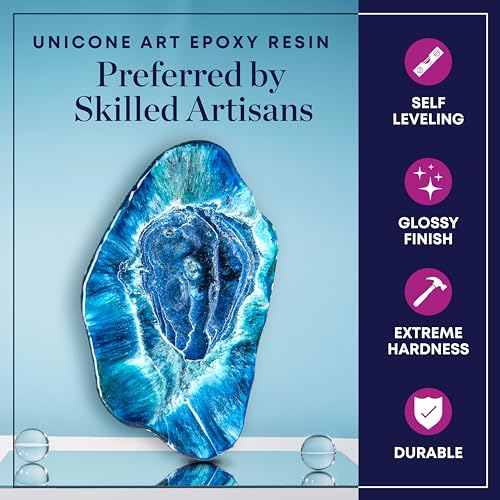 Epoxy Craft Kit 2 Gallon - Non-Toxic, Crystal Clear, Odor-Free, UV Resistant, High Gloss Art Resin - Craft Stunning Creations with Ease (2gal)