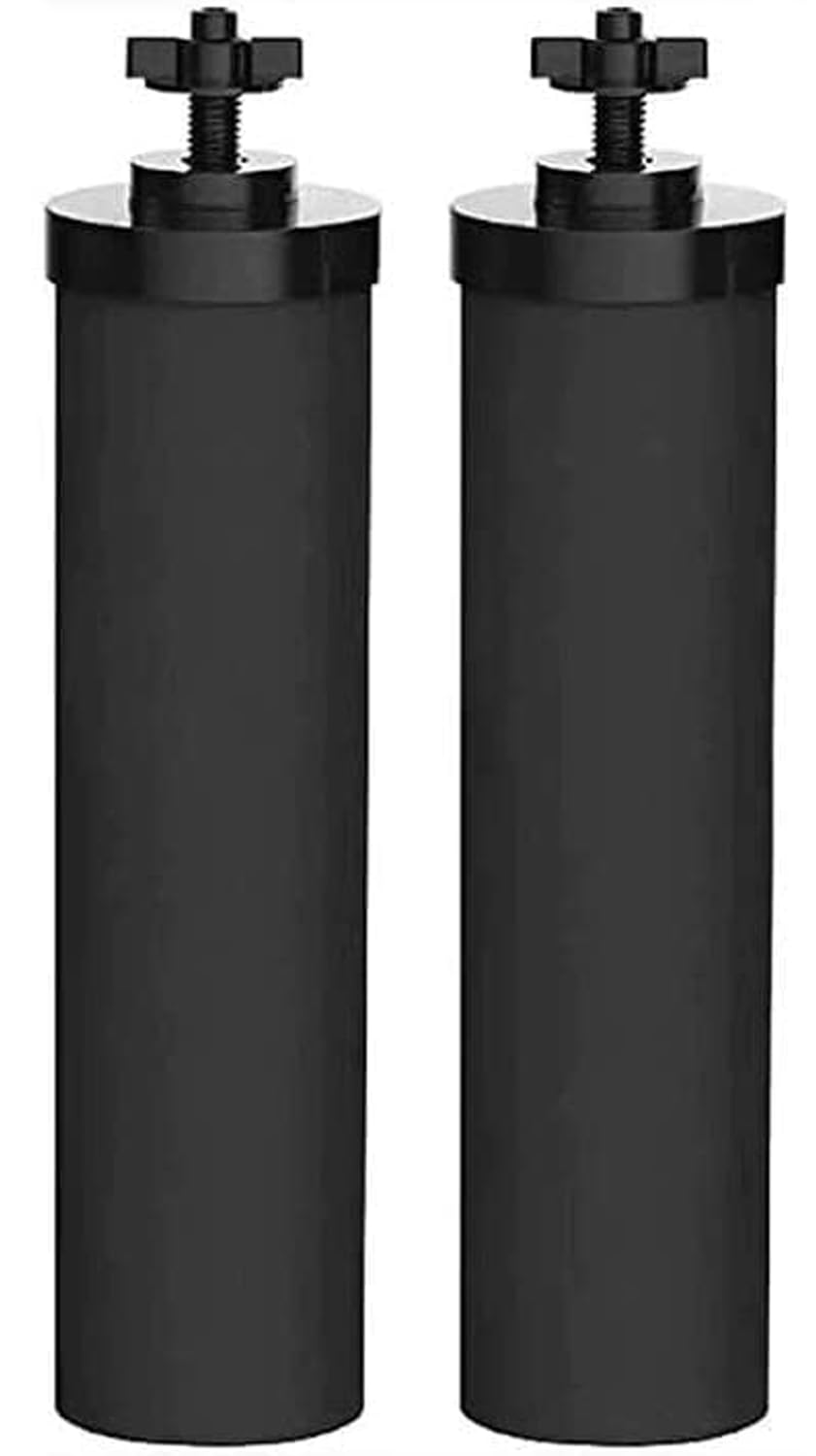 FACHIOO NSF/ANSI 375 Certified Water Filter, Replacement for Berkey® BB9®-2 Black Purification Elements and Berkey® Gravity Filter System, Pack of 2