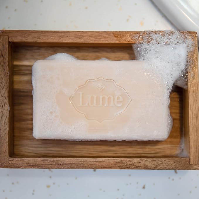 Lume Triple Milled Soap - Rich Moisture & Gentle Cleansing - Paraben Free, Phthalate Free, Skin Safe - 5 ounce (Lavender Sage)