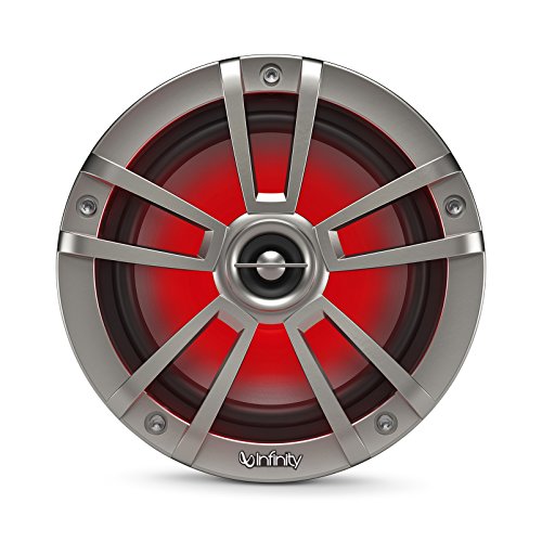 Infinity 622MLT Marine 6.5 Inch RGB LED Coaxial Speakers - Titanium