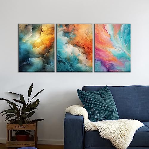 Spiral Propeller Airplane Canvas Wall Painting Cartoon Aircraft Print Poster Wall Artwork for Playroom Modern Wall Decoration for Dining Room Bedroom Home Office Ready to Hang [36''Wx 16''H]
