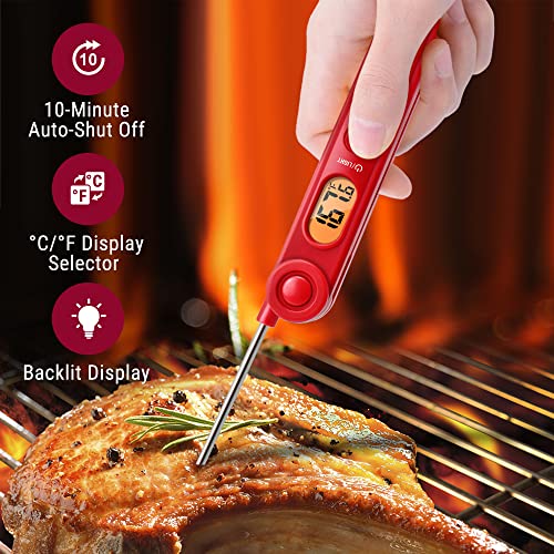 ThermoPro TP-03B Digital Meat Thermometer for Cooking Kitchen Food Candy Instant Read Thermometer with Backlight and Magnet for Oil Deep Fry BBQ Grill Smoker Thermometer