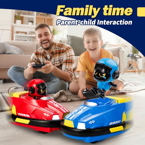 bessome 2 Pack RC Cars Toys for Ages 2-4 Toddlers|Remote Control Bumper Cars Toys for Ages 5-7 Kids|Birthday Gift for 3 4 5 6 7 8 Year Old Boys