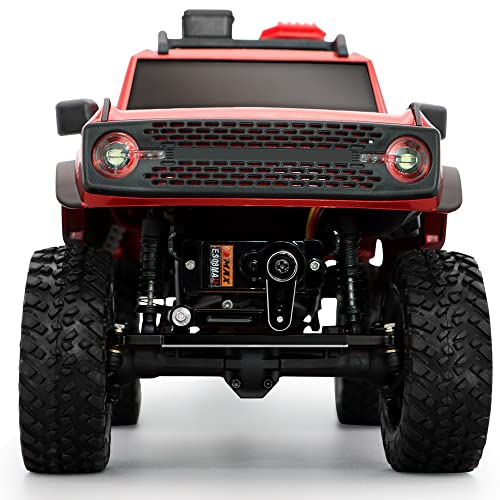 EPINON for AXIAL SCX24 Servo Metal Gear EMAX Servo Steering Servo with Servo Mount Bracket and Arm and Steering Link Set SCX24 Upgrade Parts (Black)