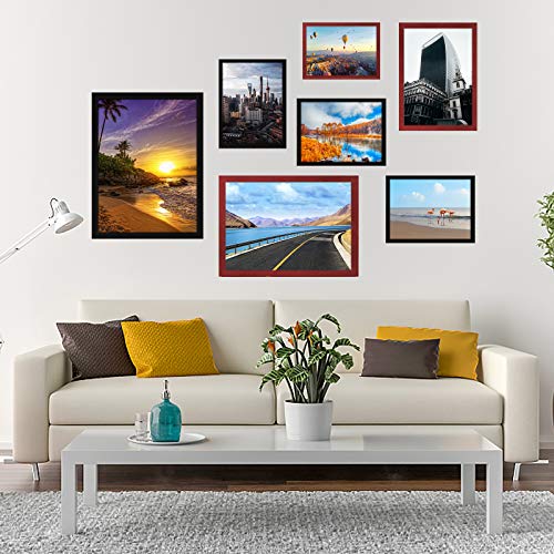 10x14 inch Wood Picture Frames for Wall Hanging,Diamond Painting Frames Rectangle Baby Scan Picture Frame for Family Walls Decoration,Anniversary,Wedding,Christmas,Halloween,Shower,Certificate (Black)