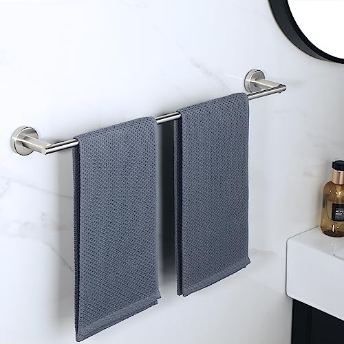 Alise Bath Towel Bars Towel Racks for Bathroom and Lavatory,Wall Mount Towel Holder Towel Hanger SUS304 Stainless Steel Towel Rail 24 Inch,Brushed Nickel,GKL7601-LS