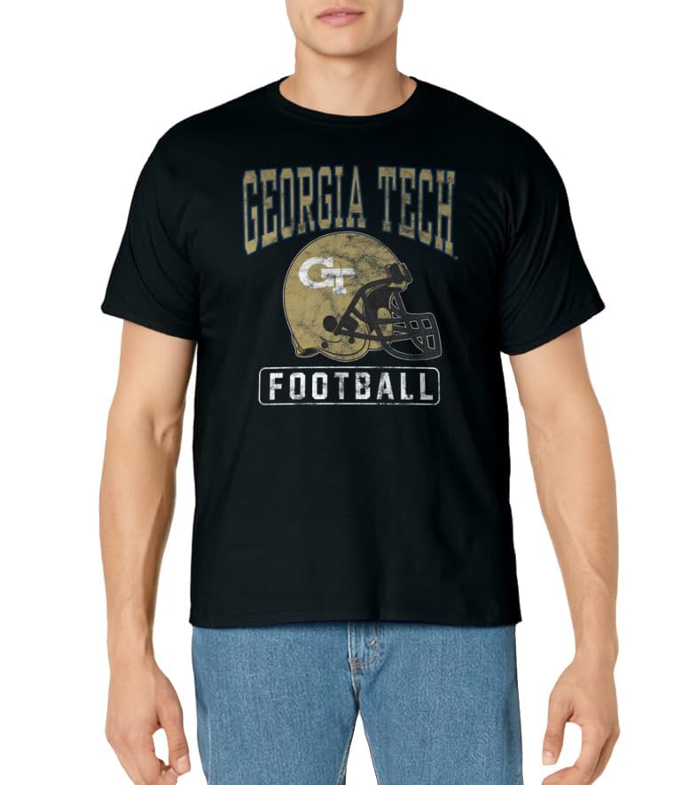 Georgia Tech Yellow Jackets Football Helmet T-Shirt