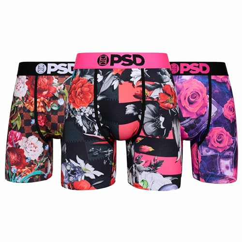 PSD Men's Ro$Es Melt Boxer Briefs, Multi, S
