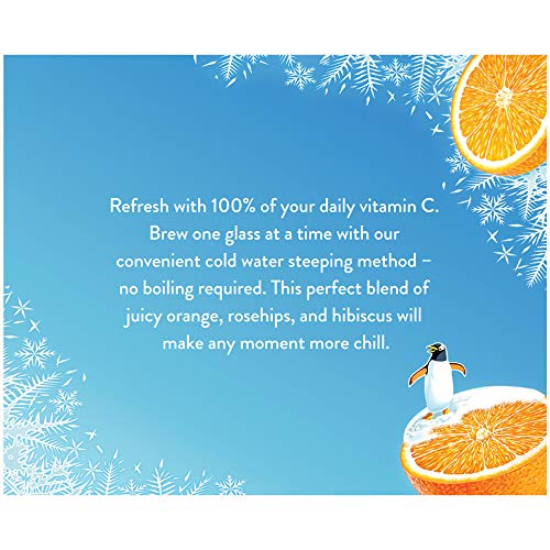 Celestial Seasonings Cold Brew Iced Tea, Citrus Sunrise, Caffeine Free, 18 tea bags (Pack of 6)