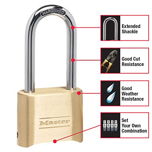 Master Lock Indoor & Outdoor Combination Locks with Weatherproof Padlocks